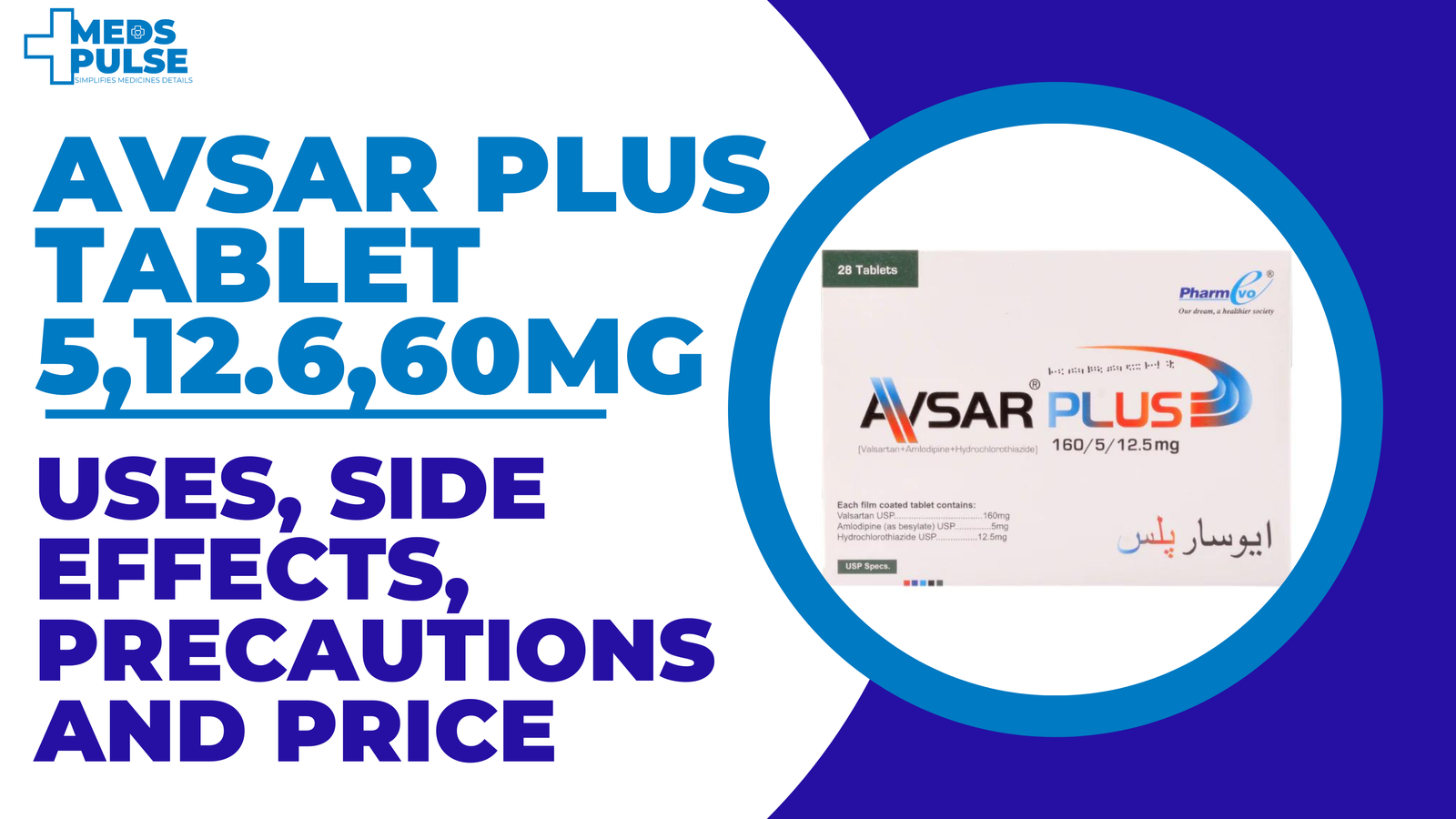 Avsar Plus 5 mg / 12.5 mg / 160 mg tablet